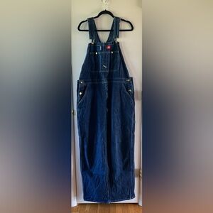 Dickies Men's Blue Denim Overalls
